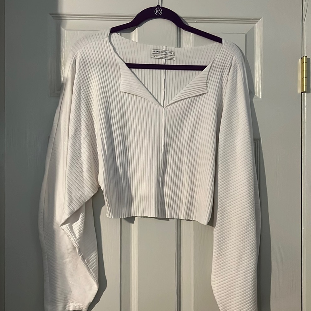 Urban outfitters cropped oversized long sleeve shirt.